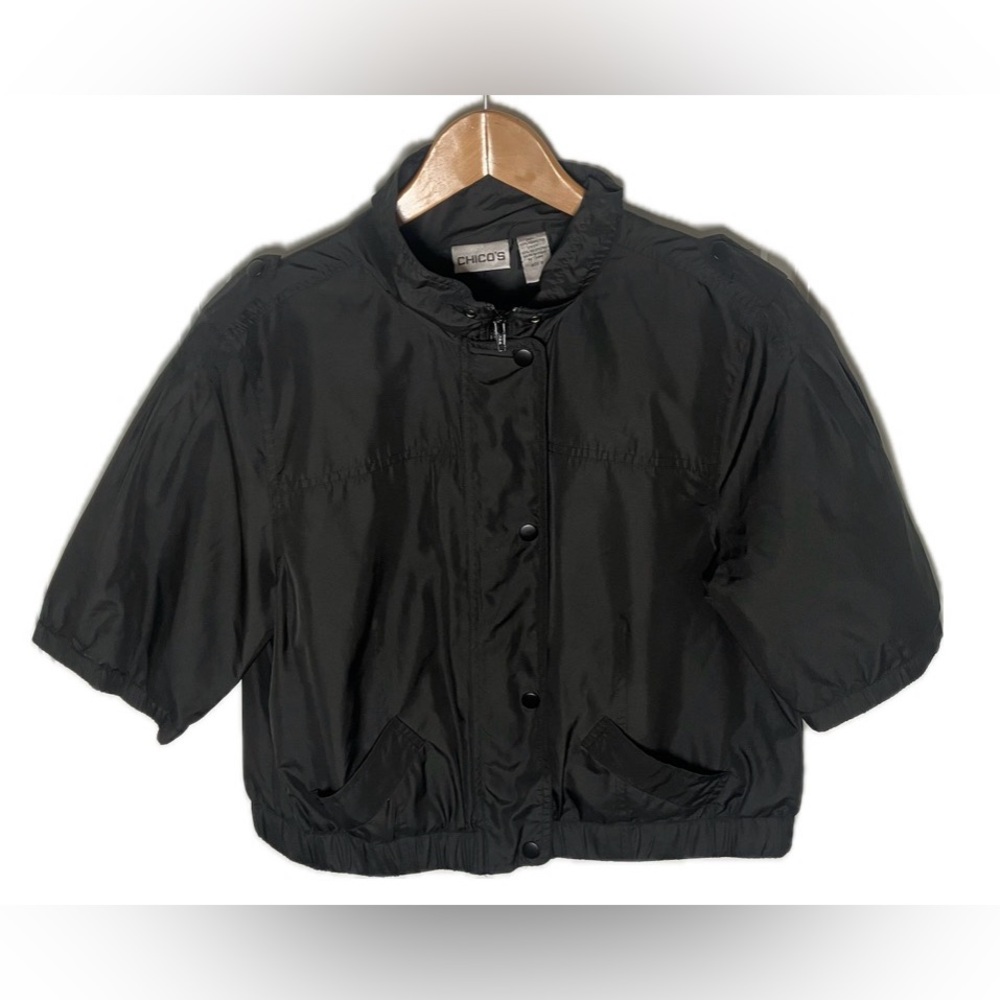 Chico’s Cropped Lightweight Jacket - image 1